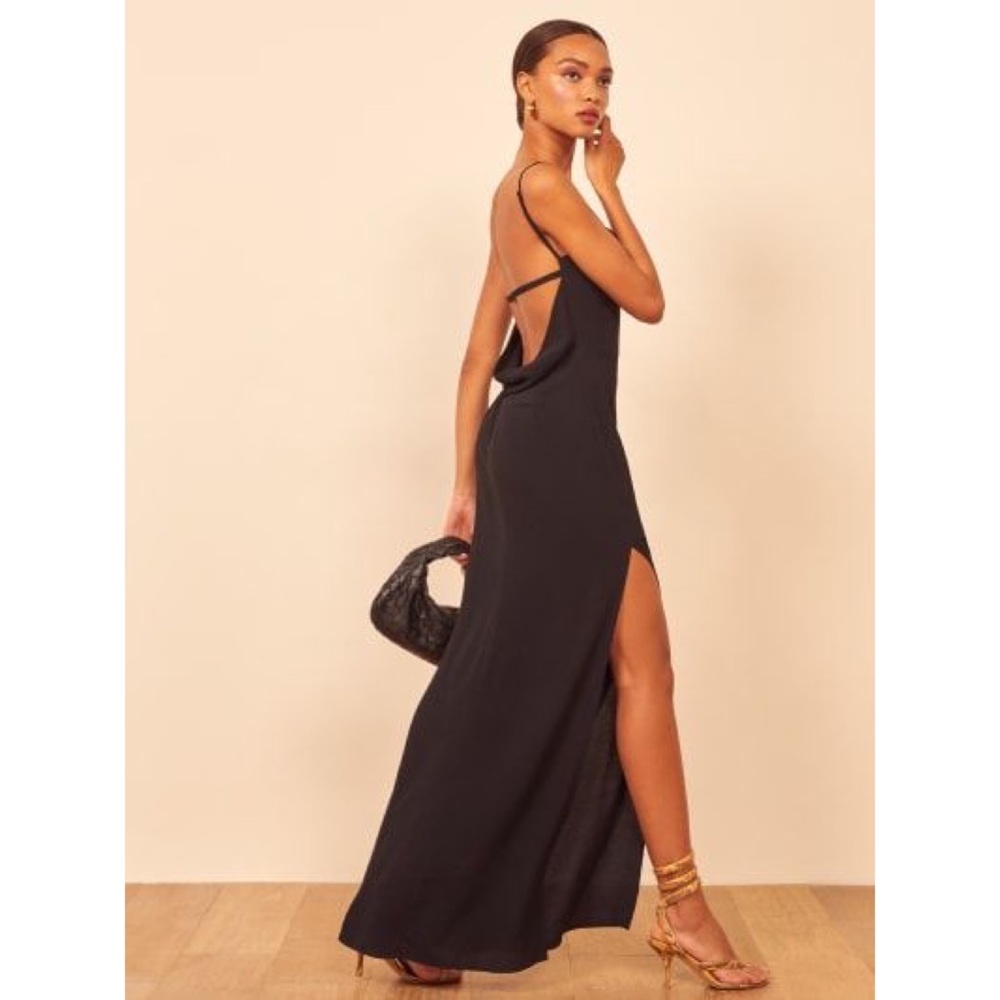 🆕 Reformation Backless Dress in Black